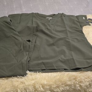 Olive Green Medical Scrub Ser Size M